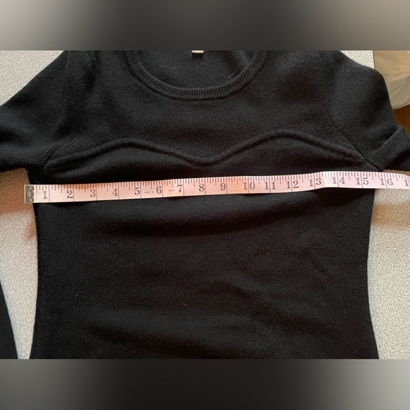 Banana Republic Black Thin Knit Sweater Dress Size M - Picture 10 of 13